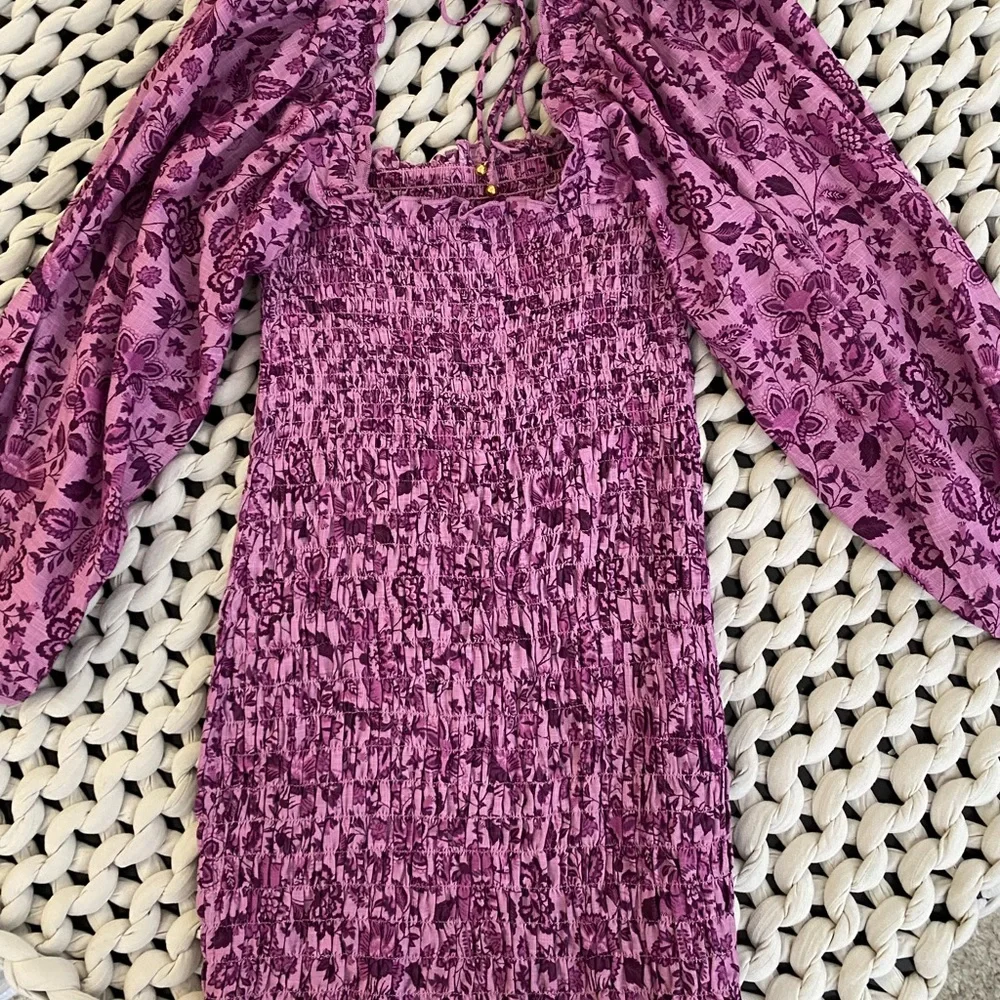 Free People Women’s Smock It To Me Dress XS Bohemian Feminine Azalea Boho NWT